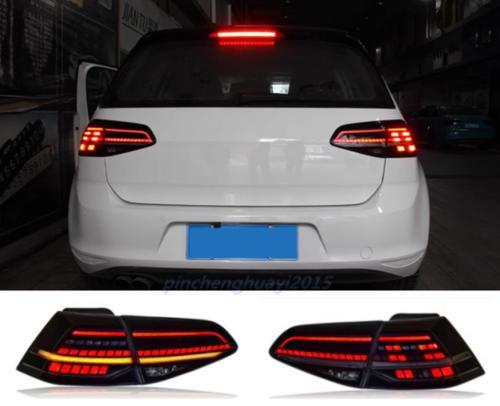 1. Dual-smoke black LED taillights suitable for Volkswagen for Golf MK7 MK7.5 2014-2017