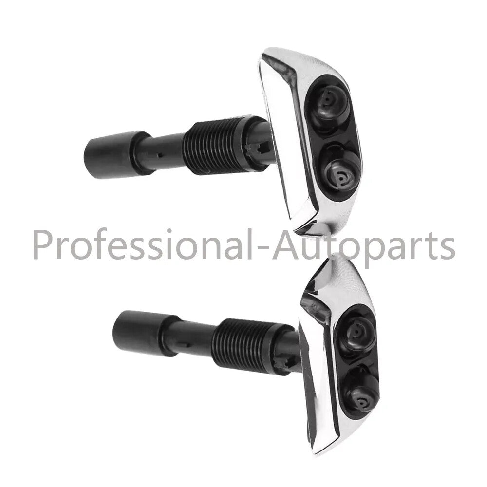 1 pair of left and right headlights, washing machine nozzle spray caps, chrome alloy, suitable for BMW E38 740i 750iL