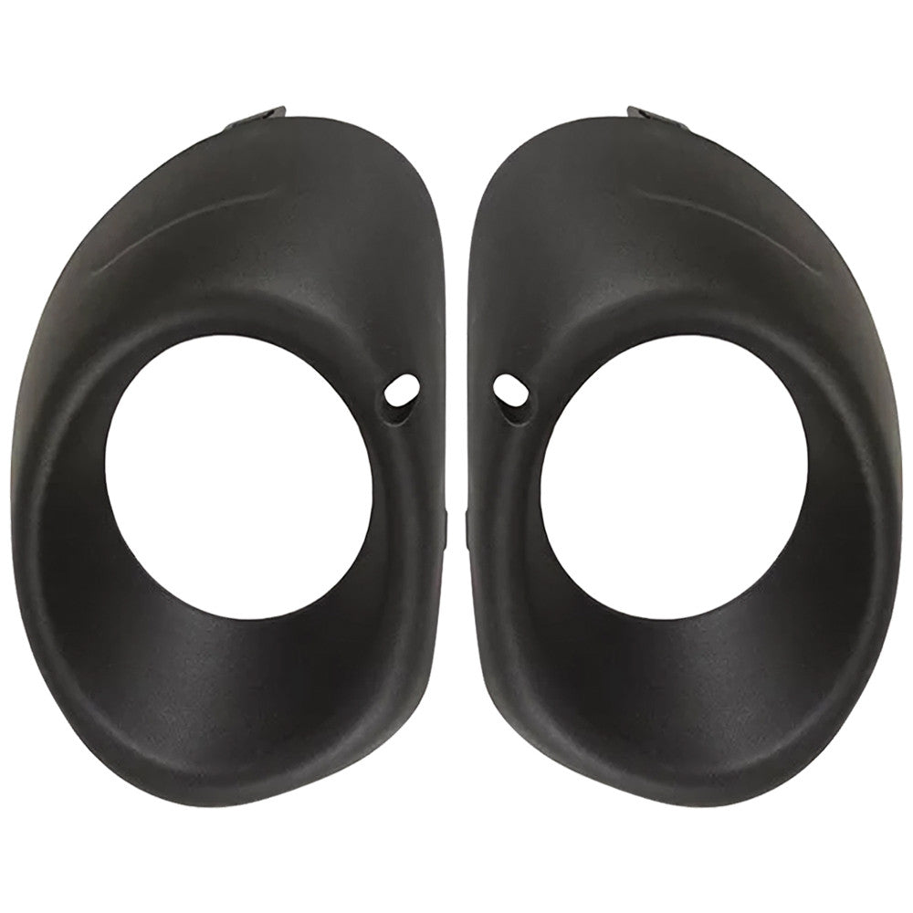 2X Front Left+Right Side Bumper Foglight Cover BlackFor 2013-2015 for Outlander
