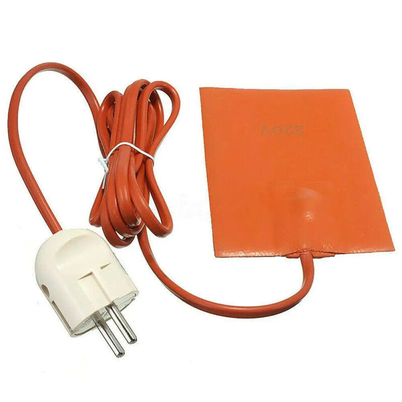 1xCar Silicone Electric Heating Pad Oil Pan Sump Heater Sticker Mat 220V EU Plug