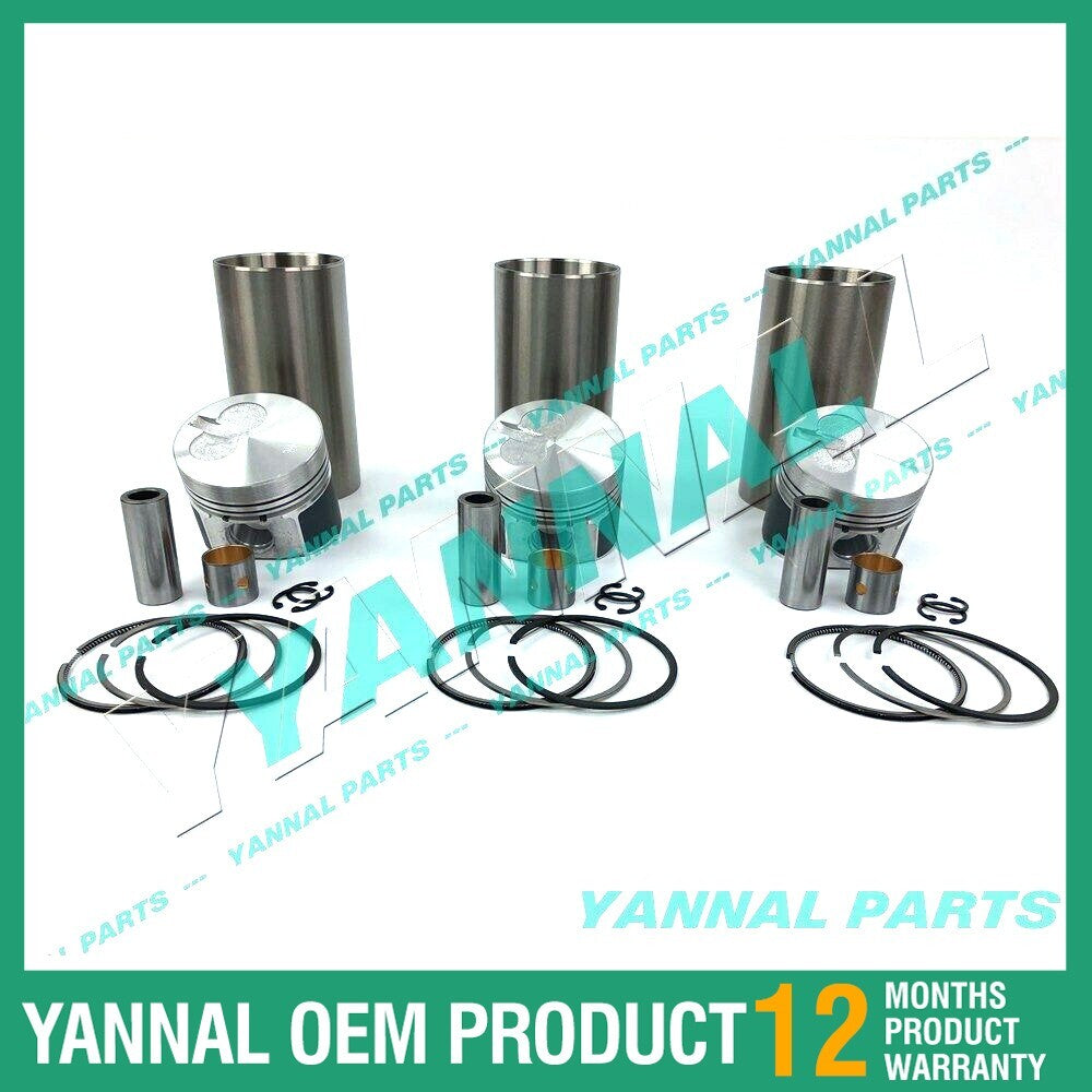 new Yanmar 3TNA72 rebuild and overhaul kit with piston ring liners +.5