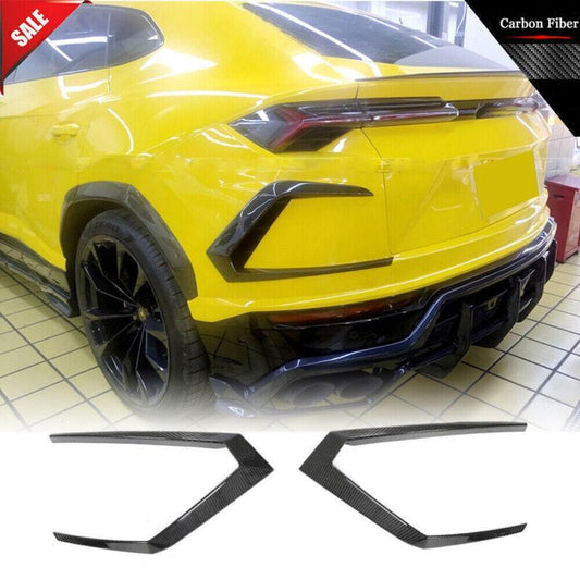Canard Fins dry carbon fiber rear bumper for Lamborghini Urus 2018+