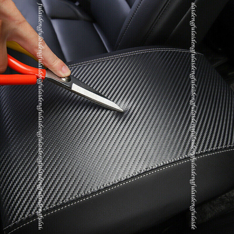 for Ford Explorer 2020-22 Central Console Armrest Box Cover Mat pad Carbon Fiber