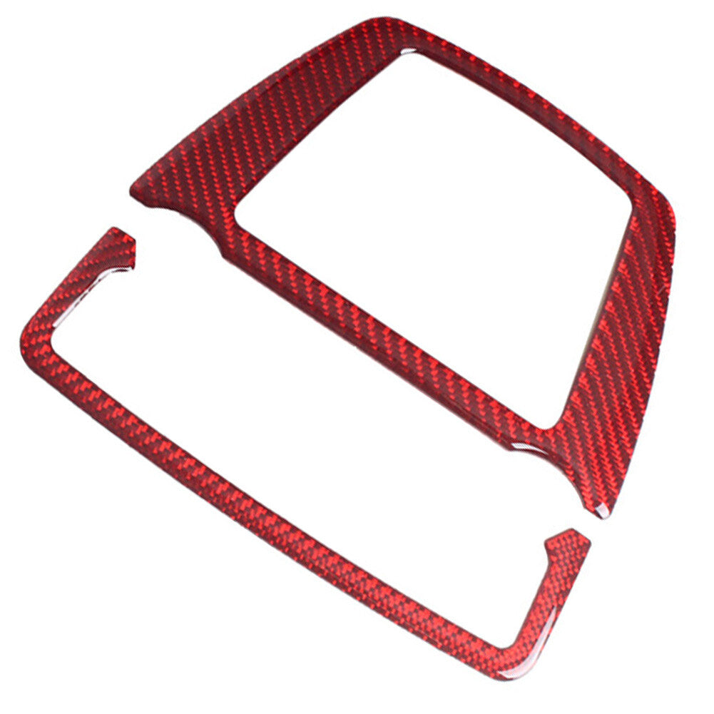 Red carbon fiber reading light trim for BMW 5 Series F10 F07 2010-2017