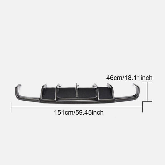 Carbon Fiber for Benz W218 CLS550 CLS63 AMG 2012-18 Rear Bumper Diffuser Spoiler