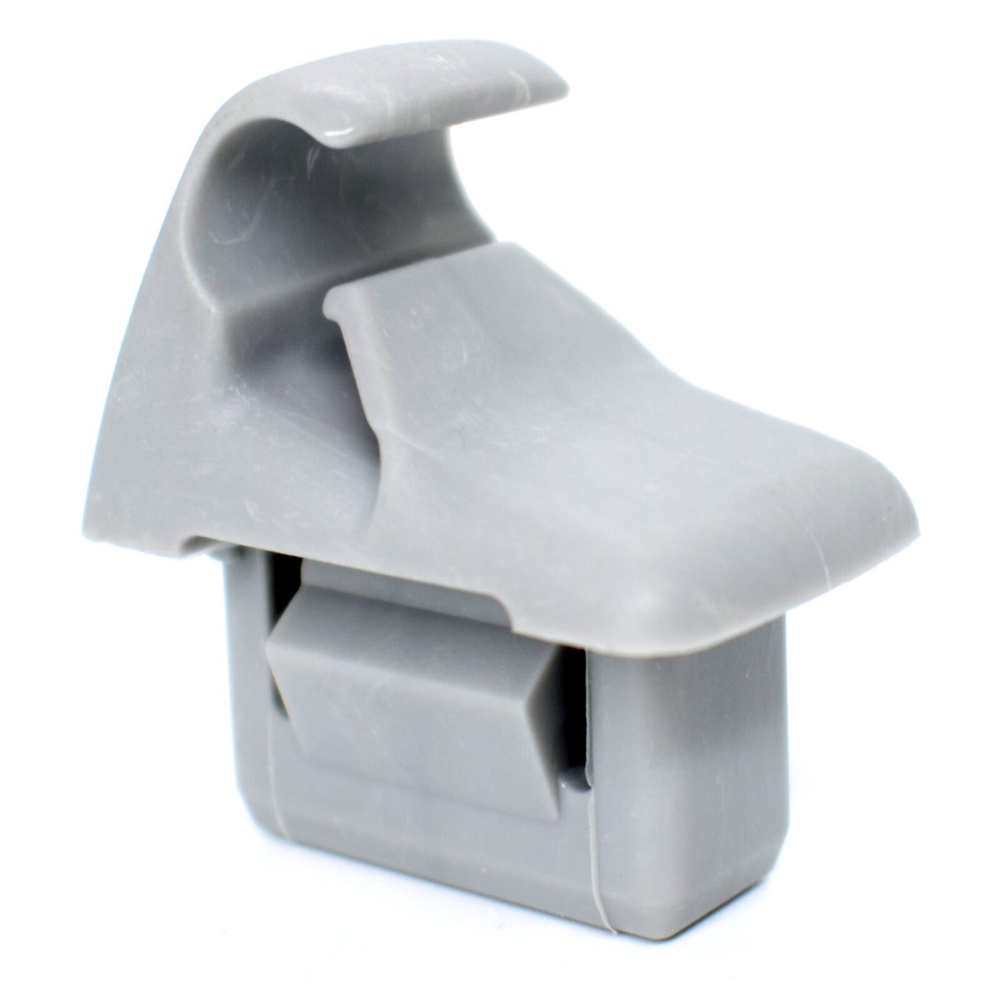 2X SunVisor Hook Clip Hanger Bracket for Mitsubishi Lancer Outlander ASX Gray