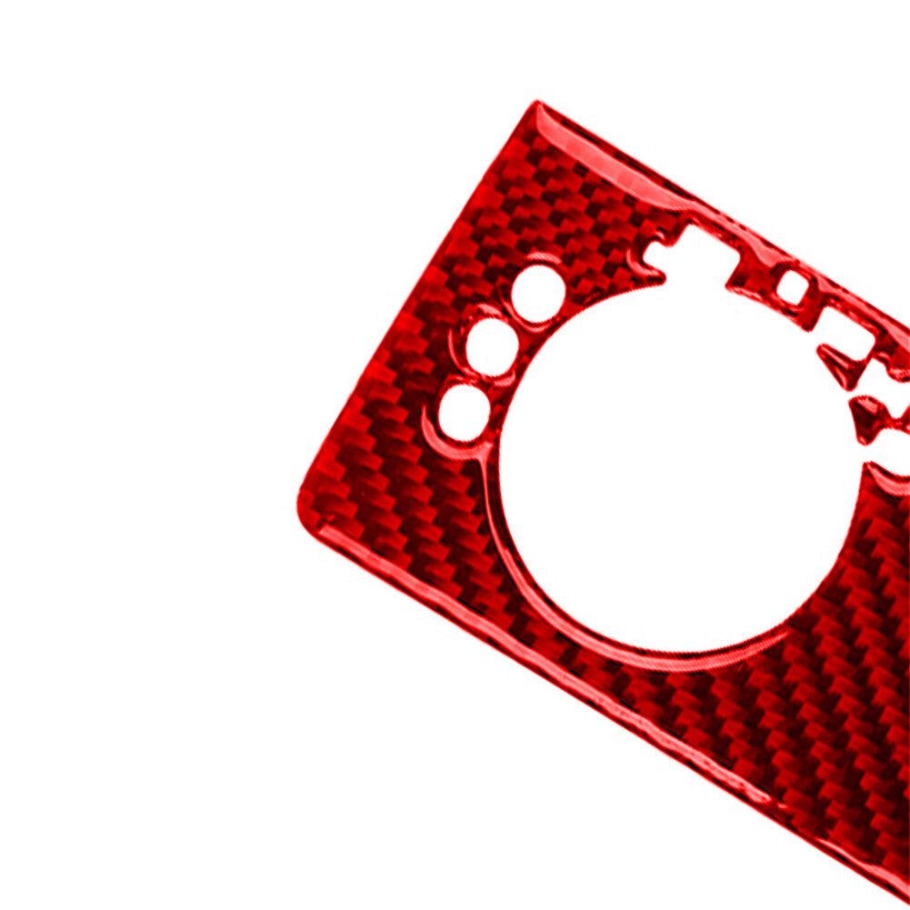 Red Carbon Fiber Headlight Control Type A Cover Trim for Mercedes Benz M-class