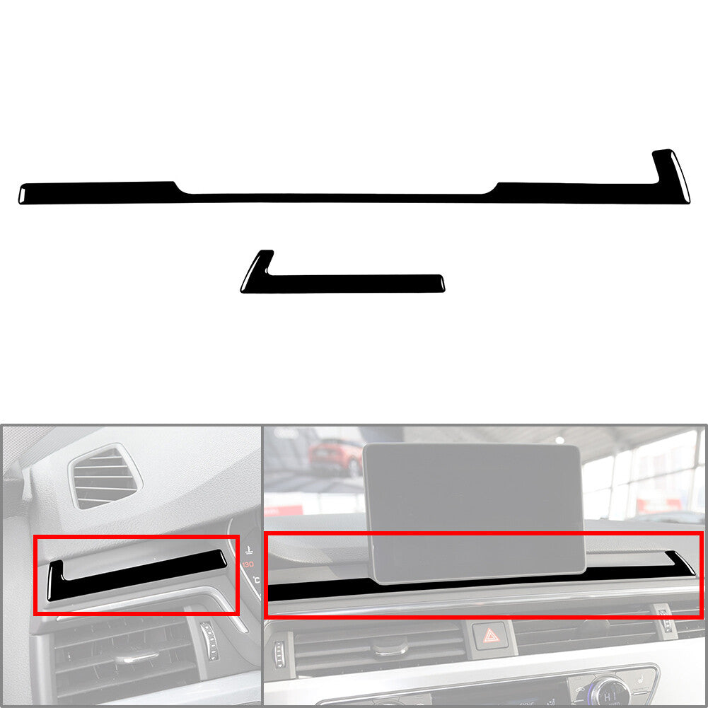 Dashboard Navigation Panel Cover Trim for Audi A4 A5 S4 S5 RS4 RS5 2017-24 18