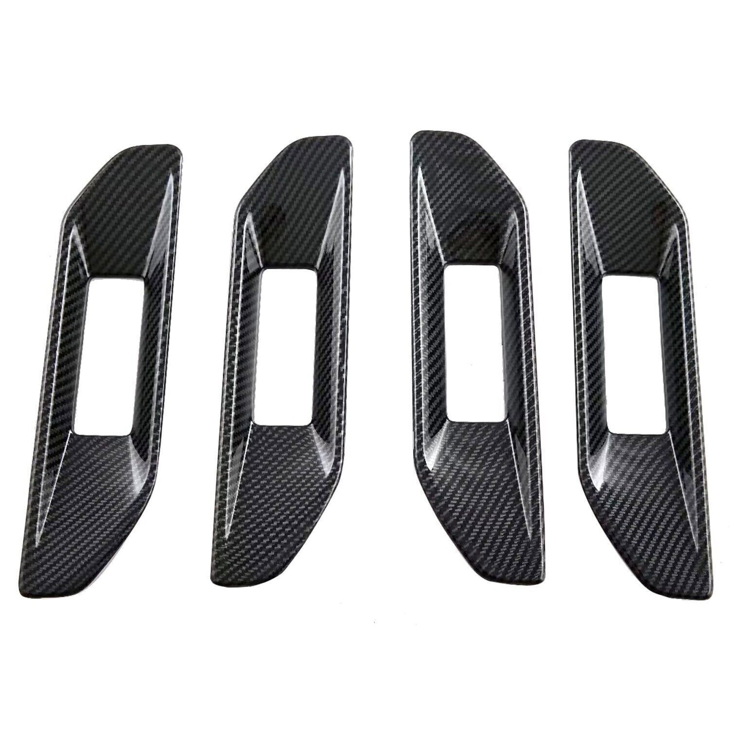 for Ford Ranger 24-2025 Carbon Fiber Interior Side Door Armrest Panel Cover Trim
