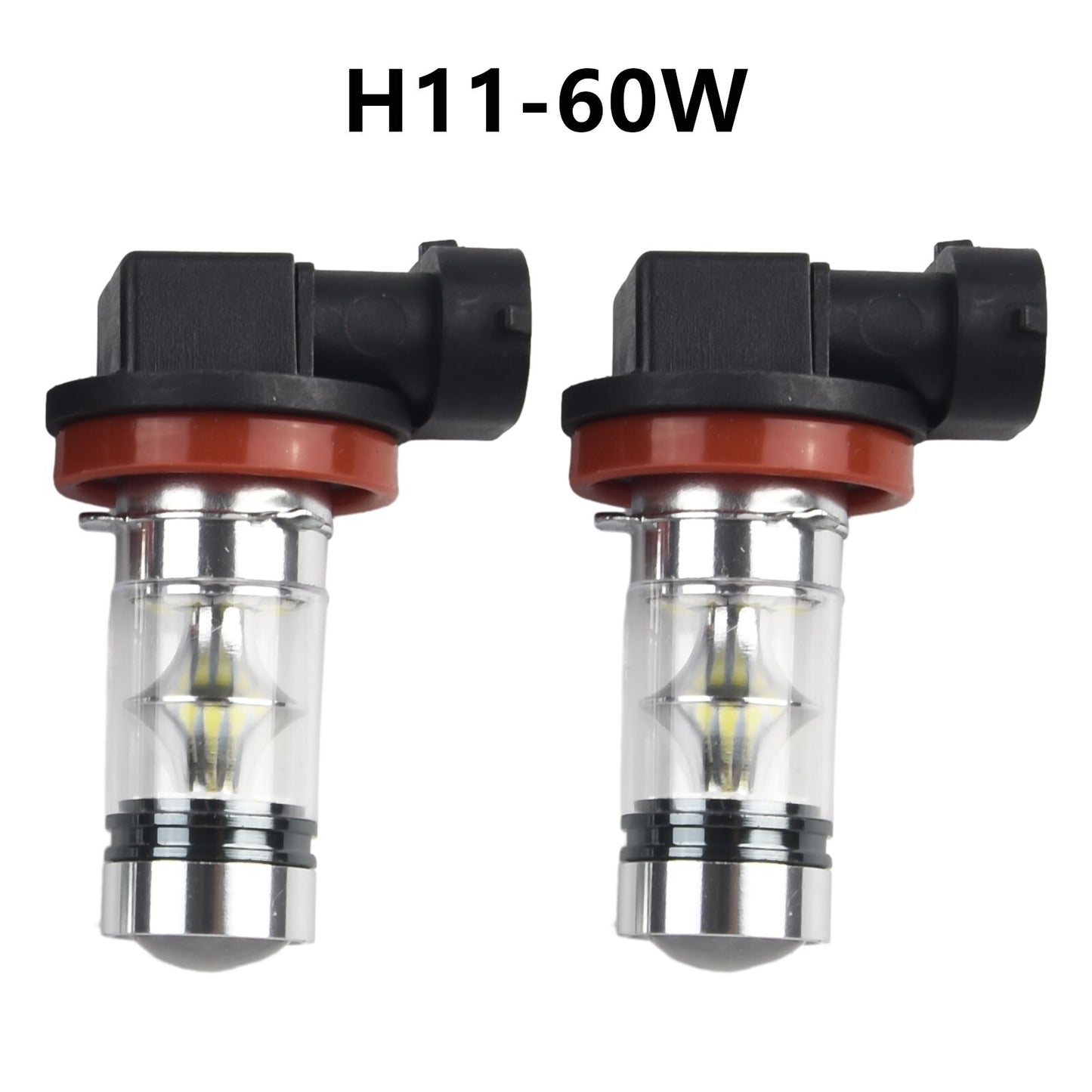 High 10000k -6500k 2x Driving H11 LED Chip H8 bulb, white 2323, 60W, fog