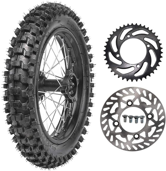 90/100-14 Rear Disc Rotor Sprocket Suitable for 125cc and 140cc Dirt Pit Bicycles and Scooters