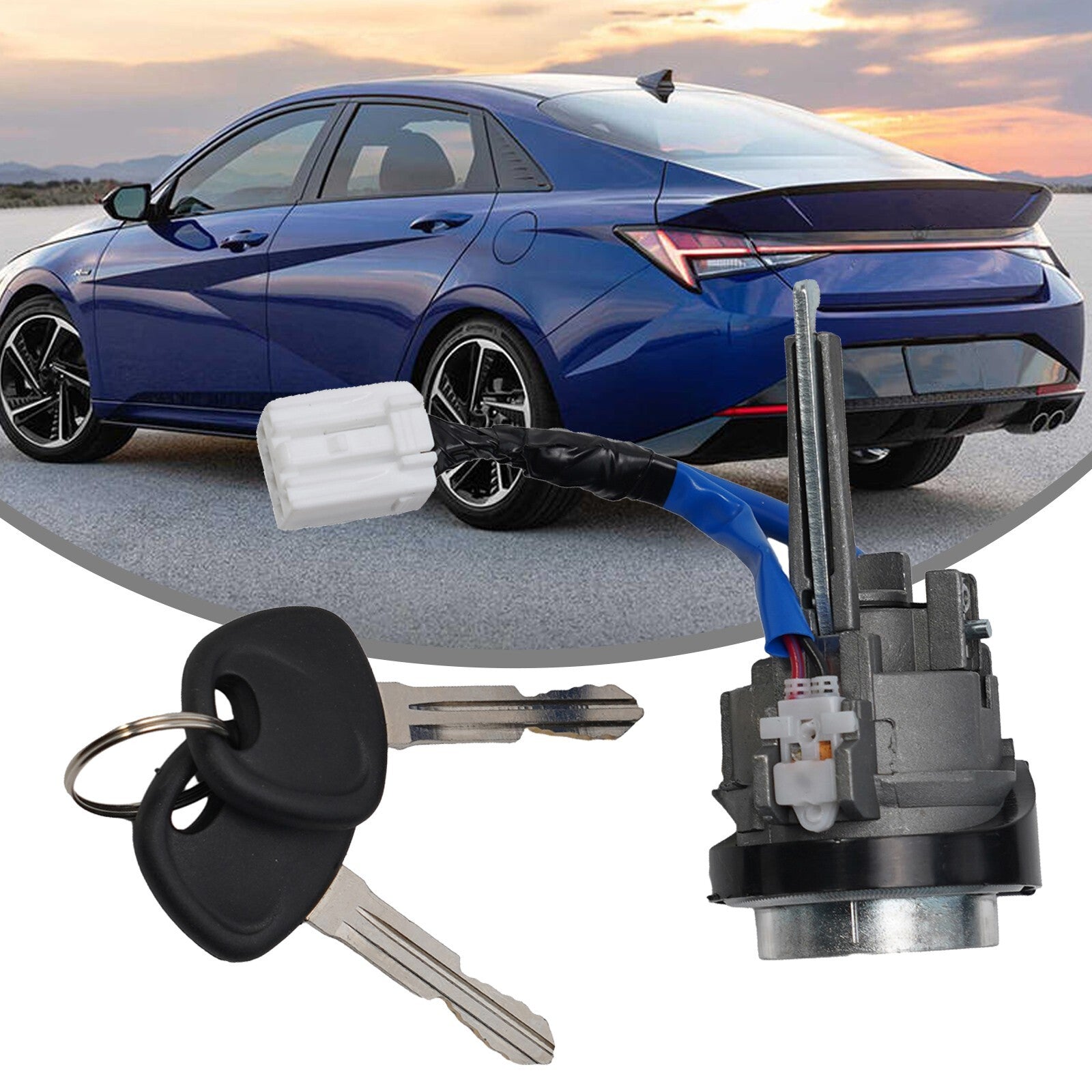 for Hyundai for Elantra 2011-16 Ignition Lock Cylinder 2 Keys New 819003XF00