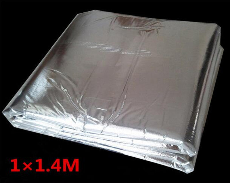 1x1.4M Auto Turbo Exhaust Muffler Insulation Heat Shield Mat Hood Deadening Pad