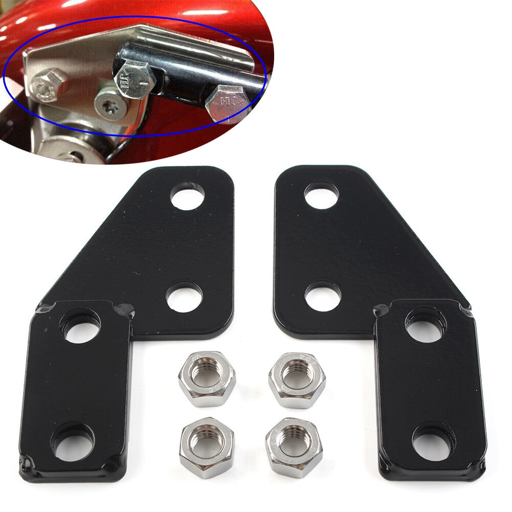 2x Metal Black License Plate Bar Eliminator for Harley 97-08 FLT FLHT