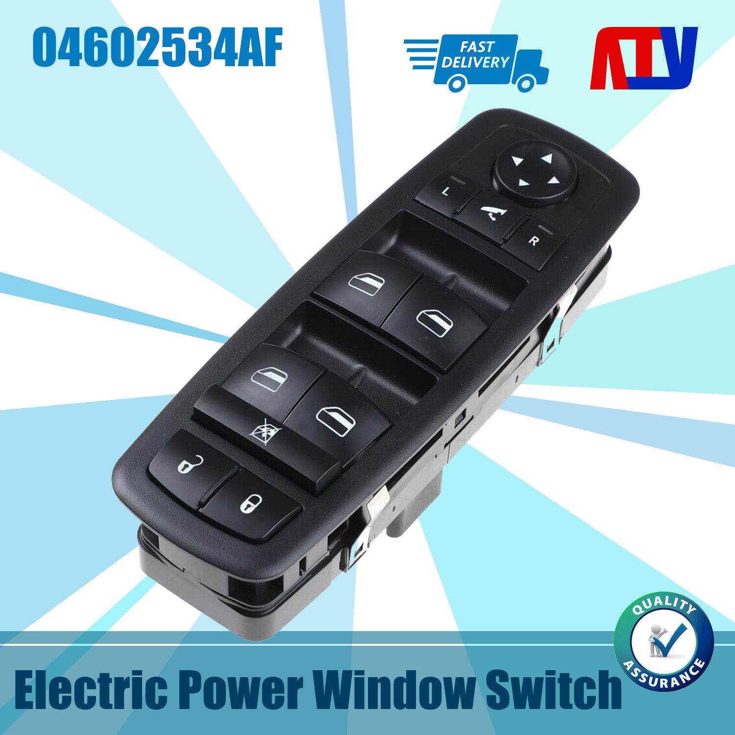 Driver Side Window Switch for Chrysler Town Country for Dodge 08-09 04602534AF