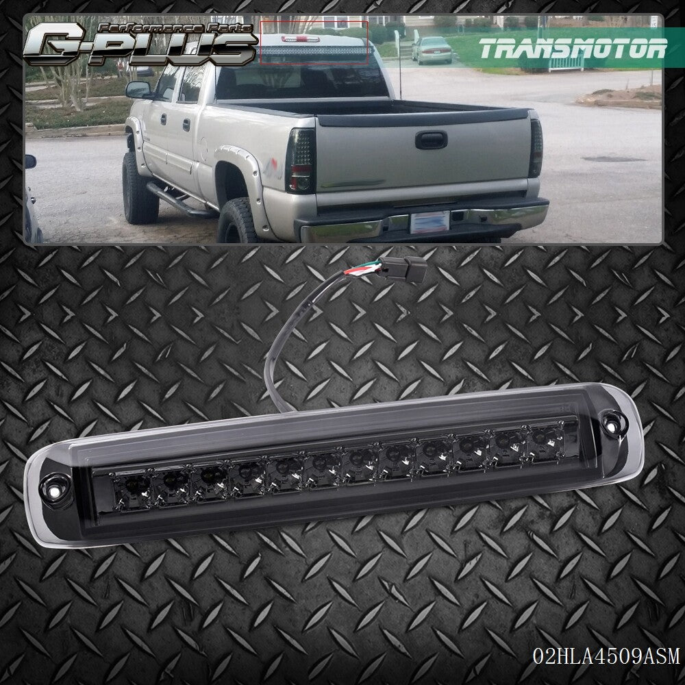 Smoke LED third brake cargo light suitable for 99-06 Silverado 1500 2500 3500 for Sierra