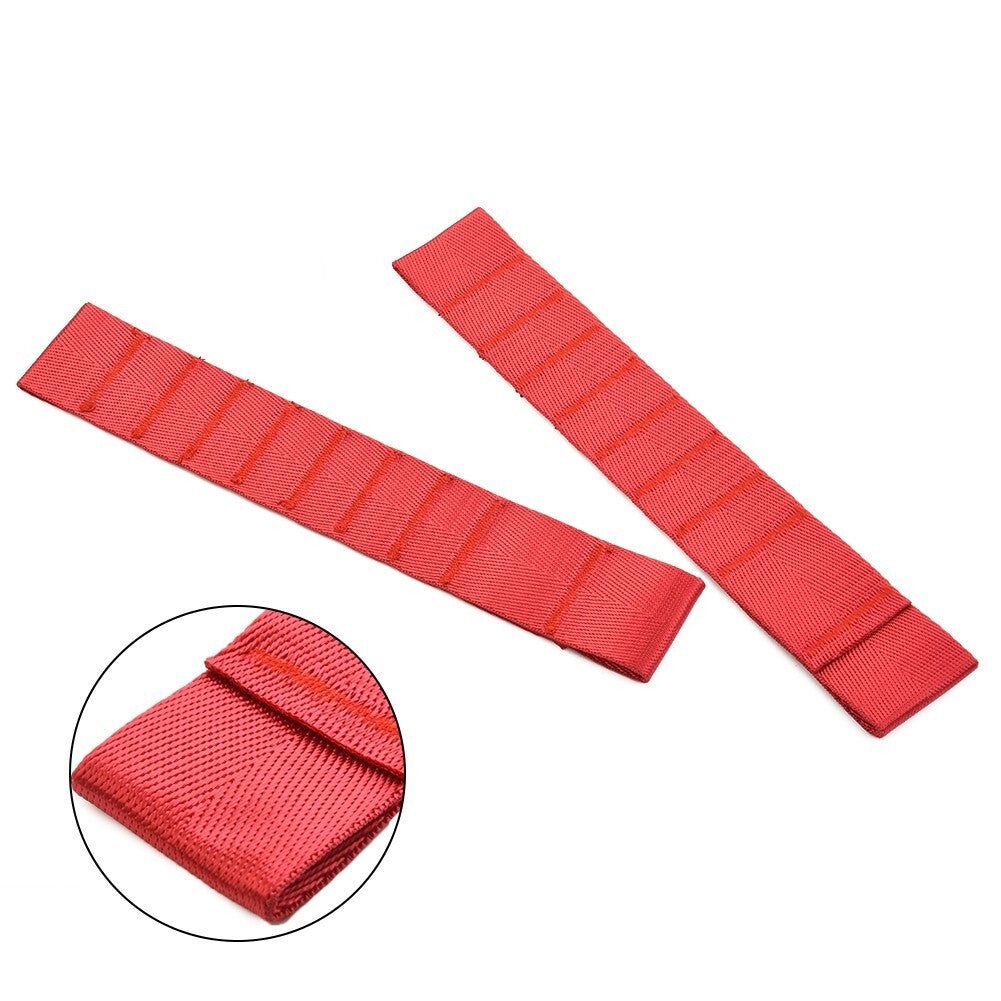 Adjustable Door Limiting Check Straps for Jeep TJ JK JKU JL JLU Red Set of 2