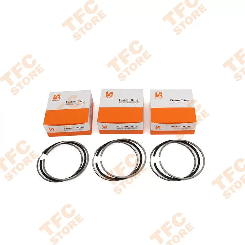 New 3 Sets Piston Ring for ISUZU 3KC1 3KC2 Engine Forklift 5-12121-031-0 74mm