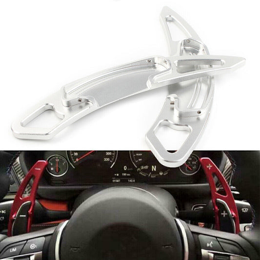 2pcs Paddle Shifters Extensions Trim Silver for Honda Accord 2013-2019 Car