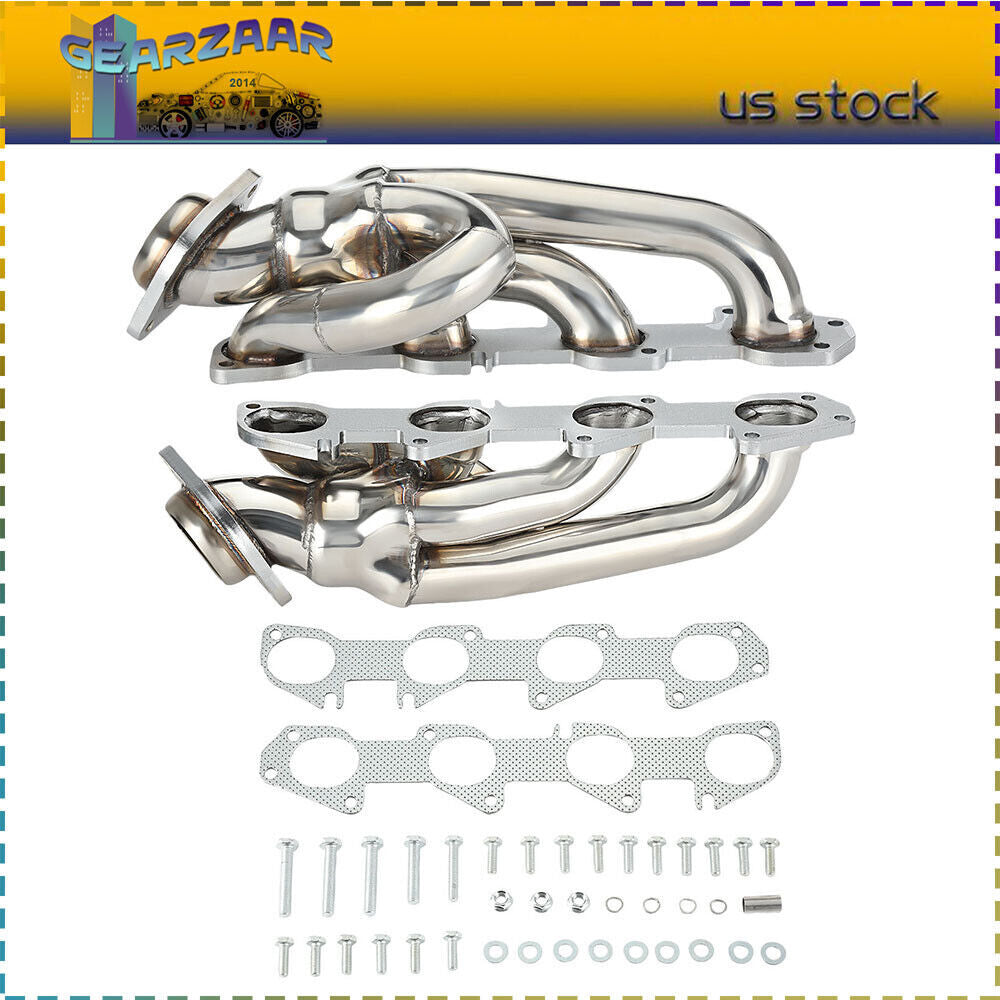 for Dodge for Ram 1500 2009-2018 5.7L HEMI Shorty Stainless Performance Headers Kit