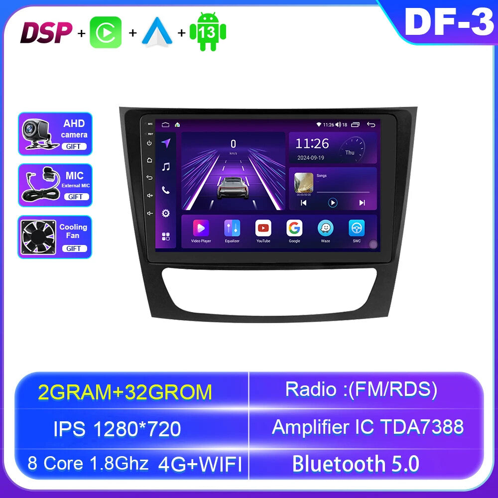 for Mercedes for Benz E-class W211 CLS CLASS W219 Android Car Radio Carplay Player