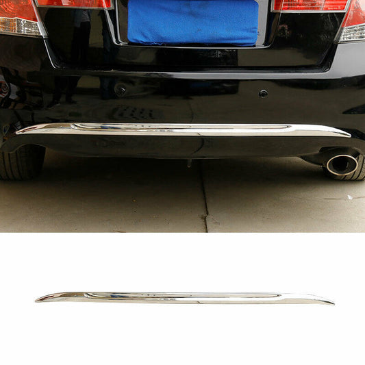 for Honda Accord 8th 2008-2012 Chrome Rear Bumper Spoiler Strip Guard Cover Trim