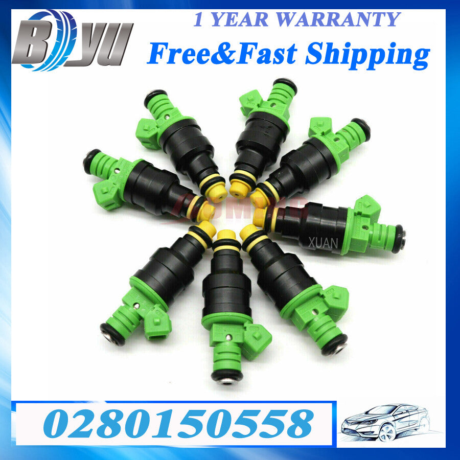 New 8P 42lbs 440CC Turbo 42 lb/hr Fuel Injectors For GM for Ford for Mustang 0280150558