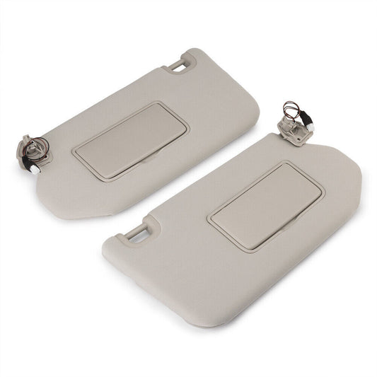 2Pcs For 2013-2018 for Nissan Pathfinder Beige Left + Right Side Sun Visors