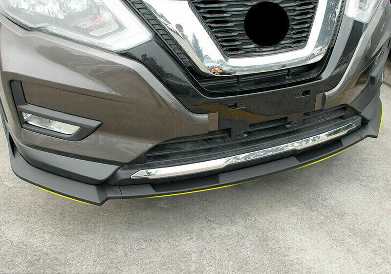 3X for Nissan Rogue 2017-2020 Matte Black Front Bumper Lip Spoiler Guard Refit