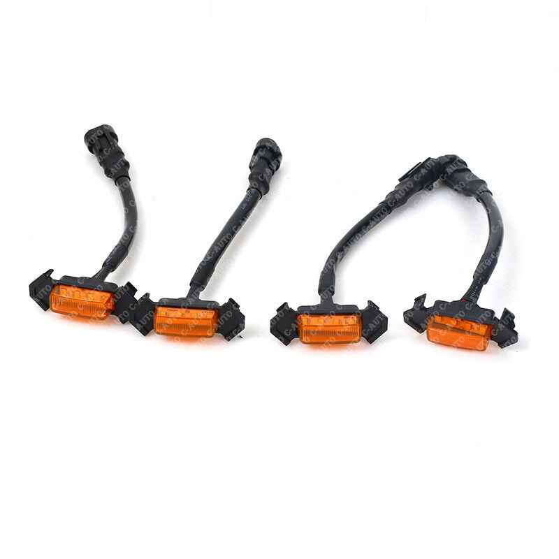 4Pcs yellow lens Car LED Front Grille Amber Lighting for Toyota Tacoma 2016-2020