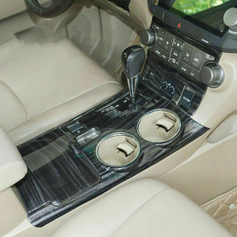 for Toyota Highlander 2008-2013 Black Wood Grain Gear Shift Panel Cover Trim Kit