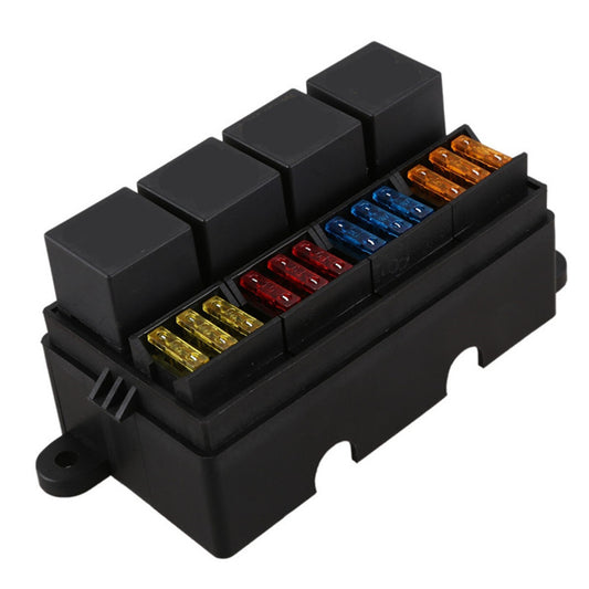 Car Relay Fuse Box Auto Accessories Waterproof With Spade Terminals And Fuse