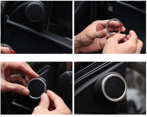 for Toyota for Corolla 2014-2018 Silver Titanium A Pillar Horn Frame Cover Trim 2PCS