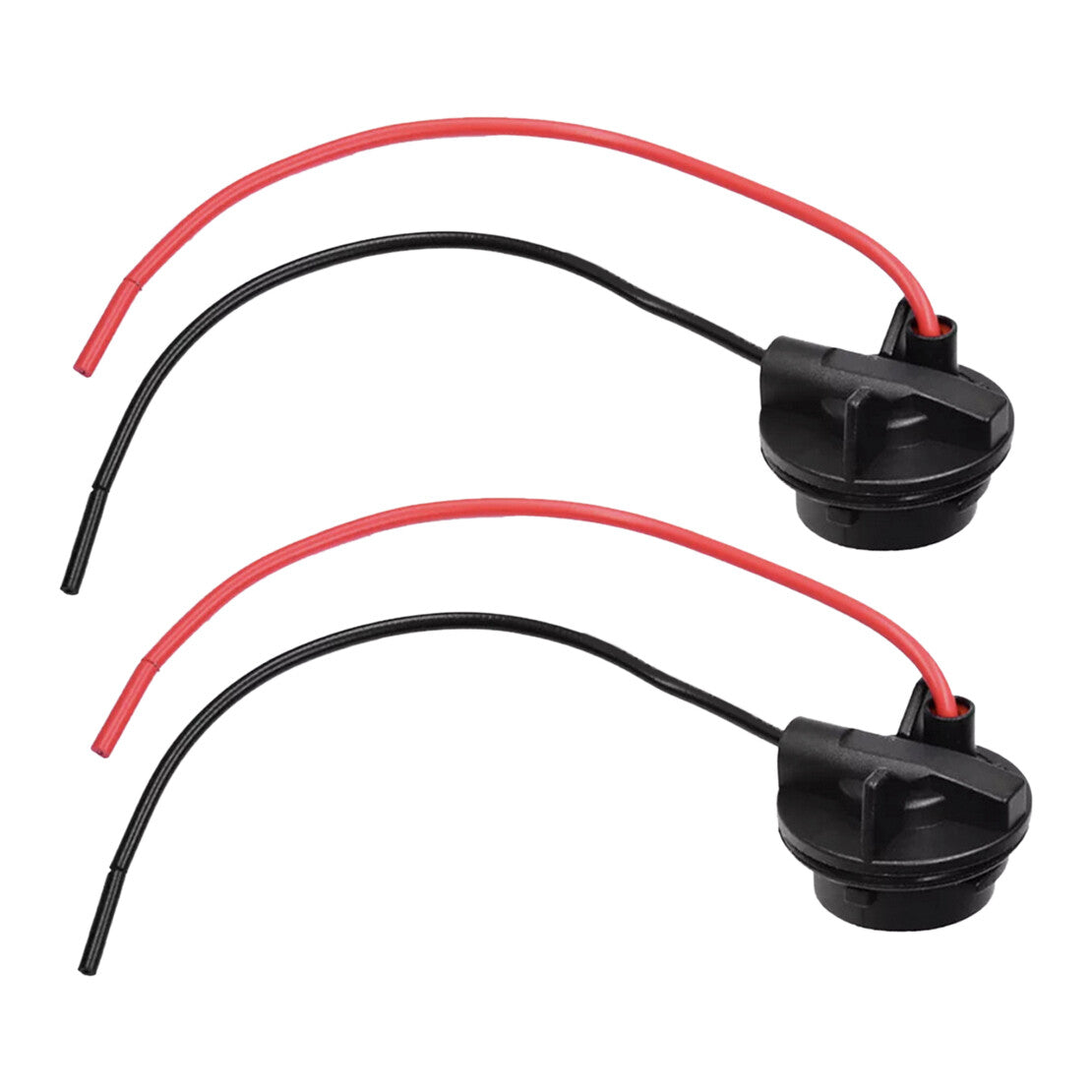 2Pc Fit For BAU15S 1156 LED Bulb Socket Harness Plug Car Turn Signal/Brake Light