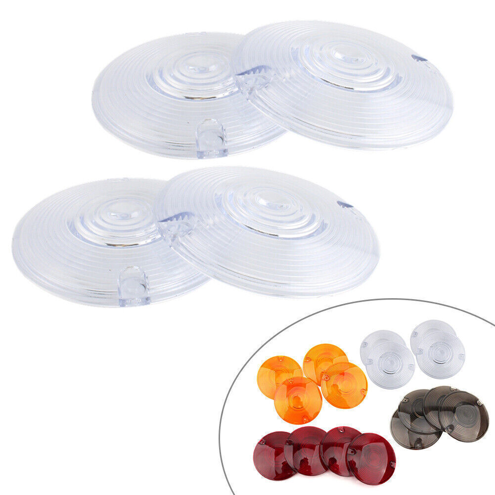 for Harley Tour Glide Classic Turn Signal Light Cover Yellow Lens Amber Bulb