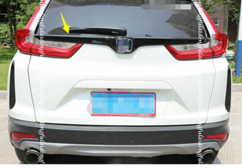 Gloss Black Rear Trunk Lid Upper Decor Strip Cover Trim for Honda CR-V 2017-2022