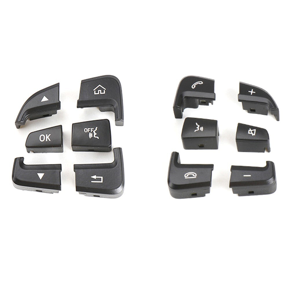Pair LR Steering Wheel Switch Button Black for Benz C-Class W205 2015-2021