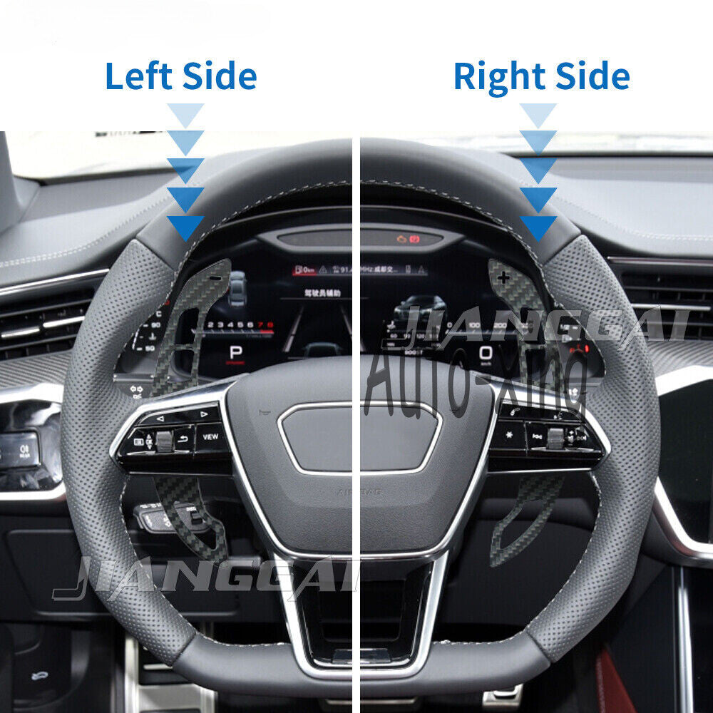 Fit for Audi RSQ5 RS5 RS6 for A5 for A6 A6L S6 S7 Magnetic Carbon Fiber Shift Paddles 2018+