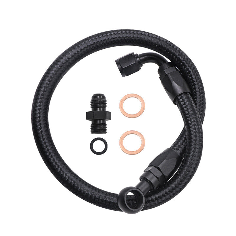 Universal Automotive Braided Fuel Line Hose Adapter Accessories - Nylon Stainless Steel