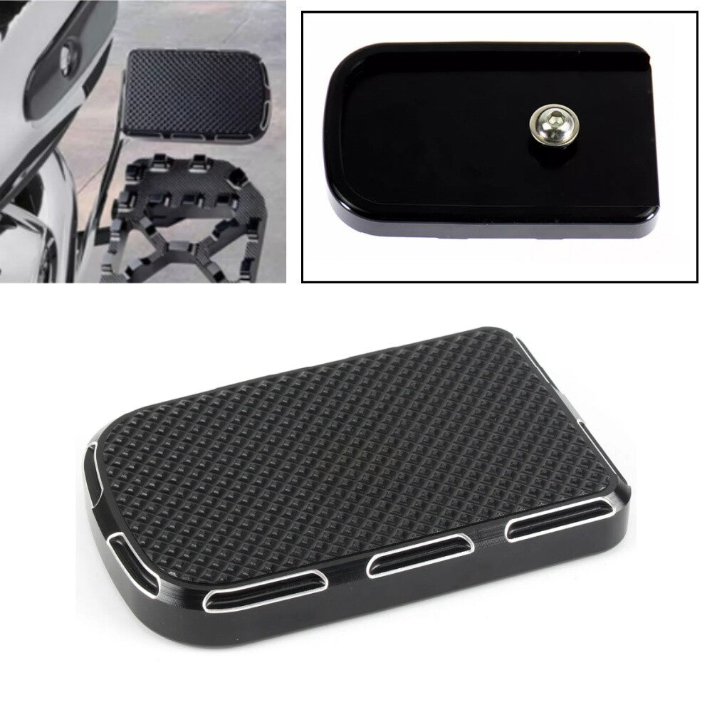 Billet Brake Pedal Pad Cover Fit for Harley Softail FL Touring Trike Dyna FLD