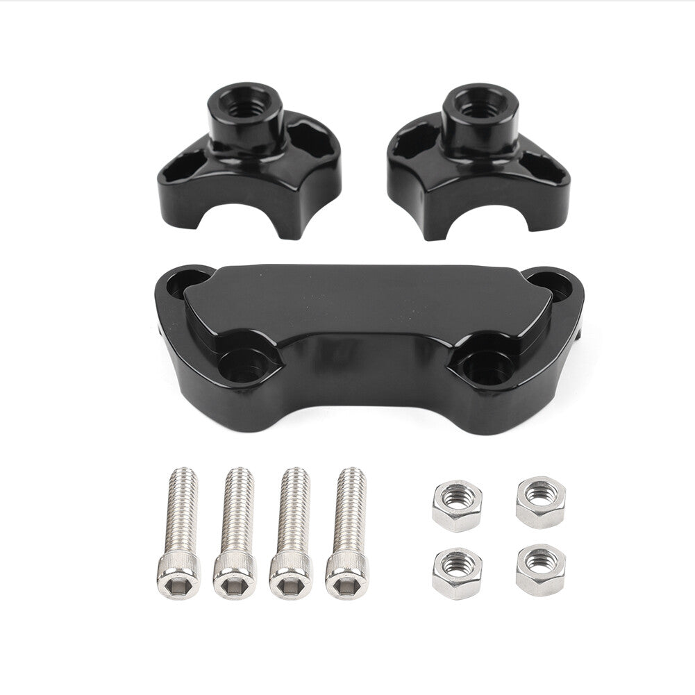 2 Handlebar Riser  Top Clamp for Harley Dyna Softail Sportster Street bob