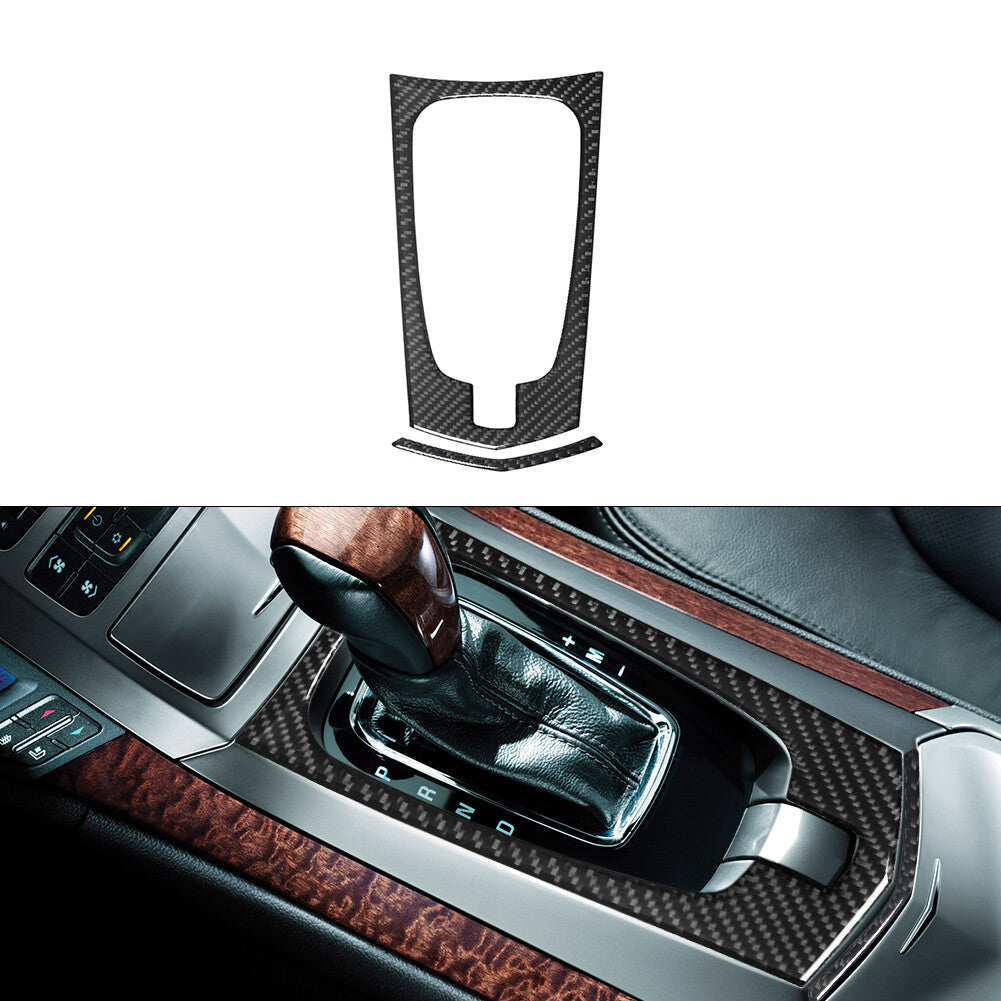 2Pcs Gear Shift Frame Trim Cover Carbon Fiber for CADILLAC CTS SPORT 2008-2022