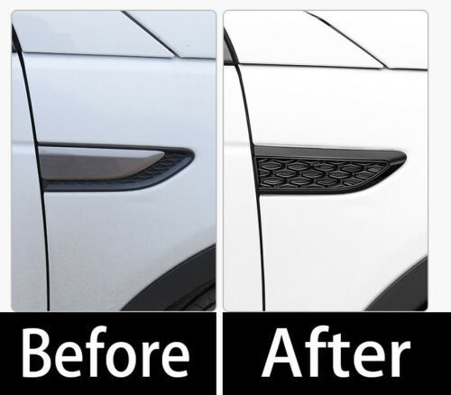 Black Side Air Flow Vent Fender Cover for Land Rover Discovery Sport 2015-2021