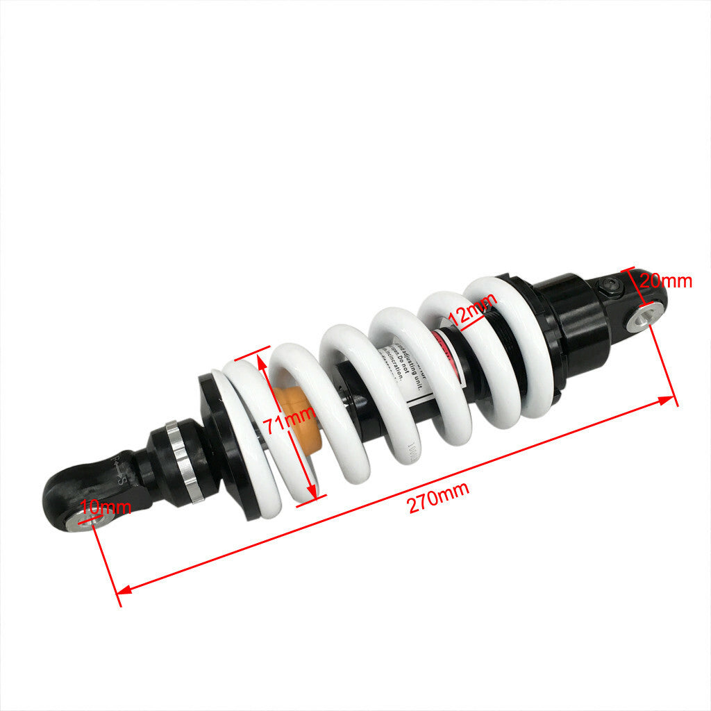10.5-inch 270mm rear shock absorber, 1000 lbs, suitable for Dirt Pit bikes, all-terrain vehicles, Apollo 125
