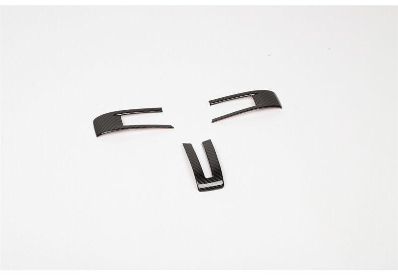 Carbon Fiber Front Steering Wheel Frame Cover Trim for Ford for Mustang 2009-2014