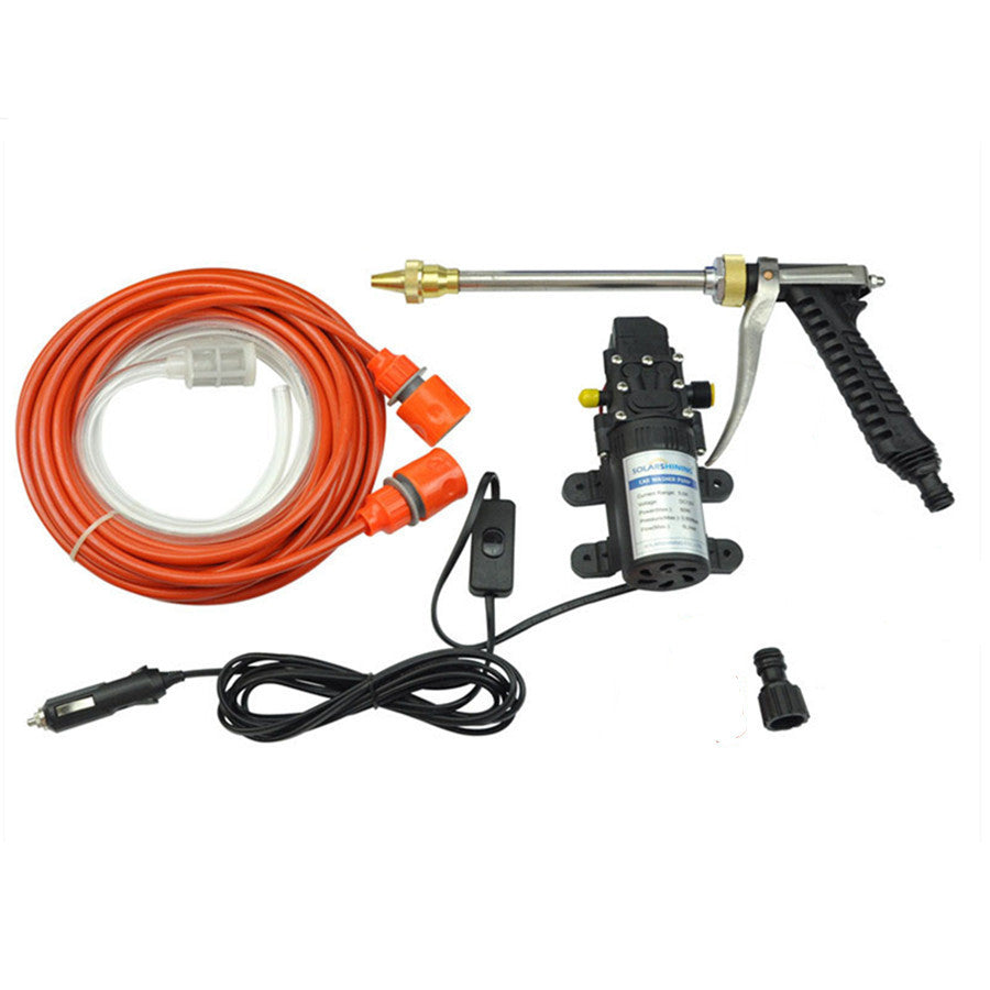 12V Car Wash Washing Machine Cleaning Electric Pump Pressure Washer Device Tool