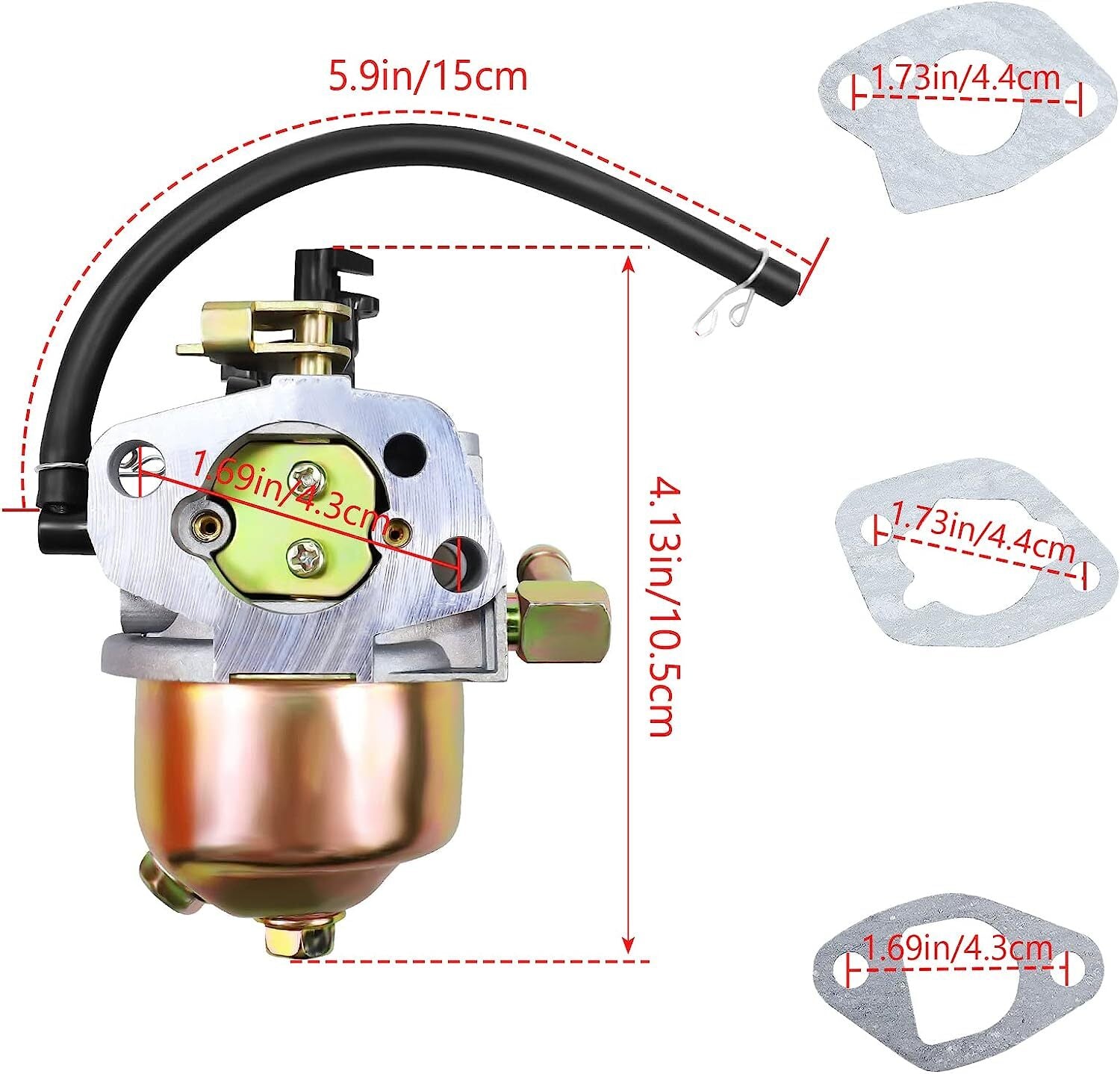 Carburetor For MTD Cub Cadet Troy Bilt 951-10974 / 951-10974A / 951-12705 Primer