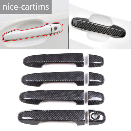 for Subaru Forester /XV 2019-2022 Side Door Handle Panel Cover Real Carbon Fiber
