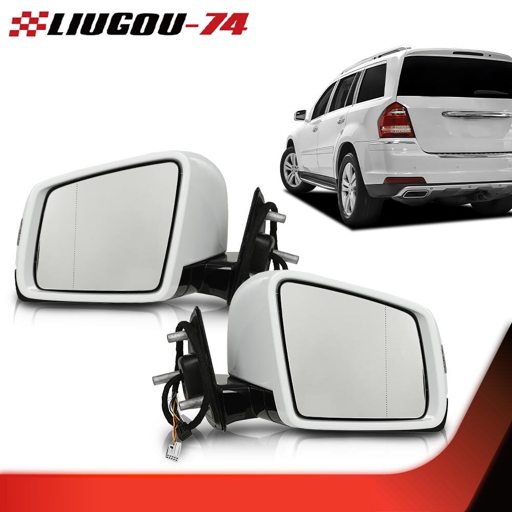 Suitable for 2005-2011 for Mercedes-Benz M GL-Class ML63 ML350, 2 white side door mirrors