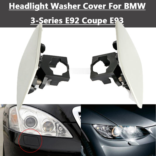 pair of front bumper headlight washer caps (L+R) suitable for BMW E92 Coupe, E93 328i, 335i